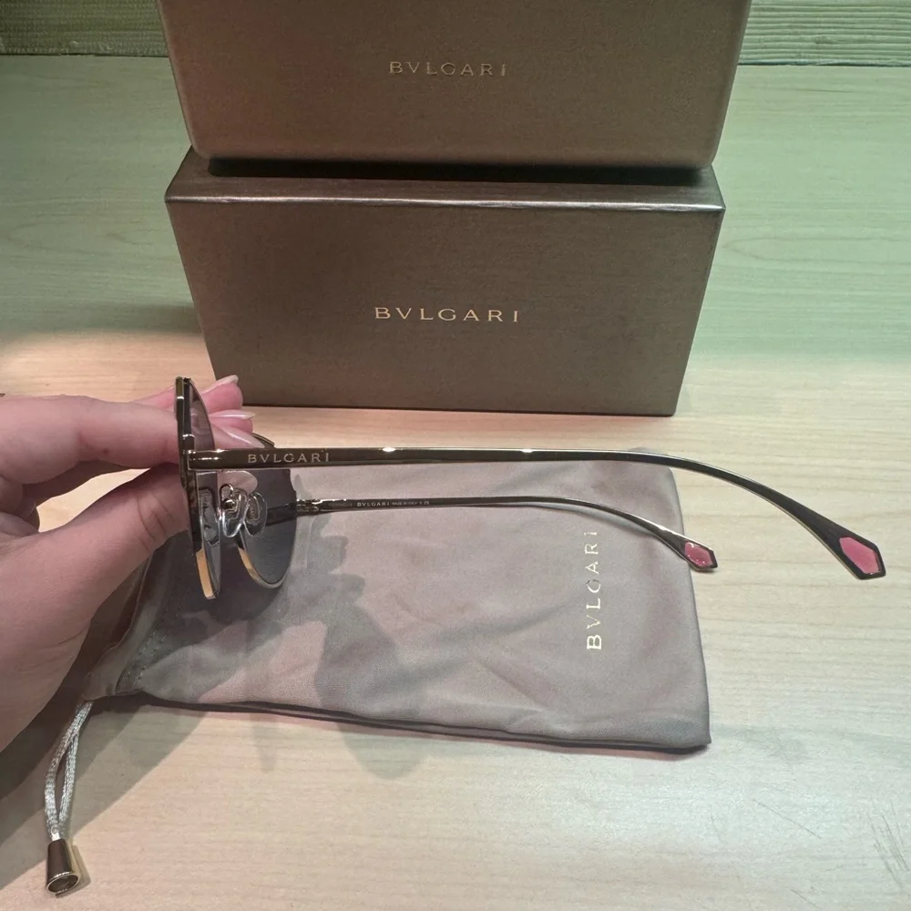 NWT/NIB BVLGARI Cat Eye 56mm Sunglasses - Picture 5 of 9